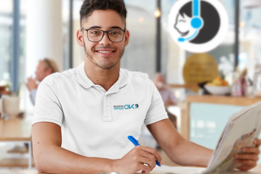 Analista latino revisando reportes y proyectos técnicos desde un espacio de trabajo